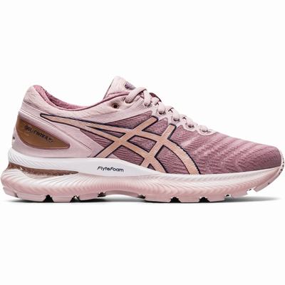 Asics Gel-Nimbus 22 - Naisten Juoksukengät - Pinkki/Pinkki Kultaiset